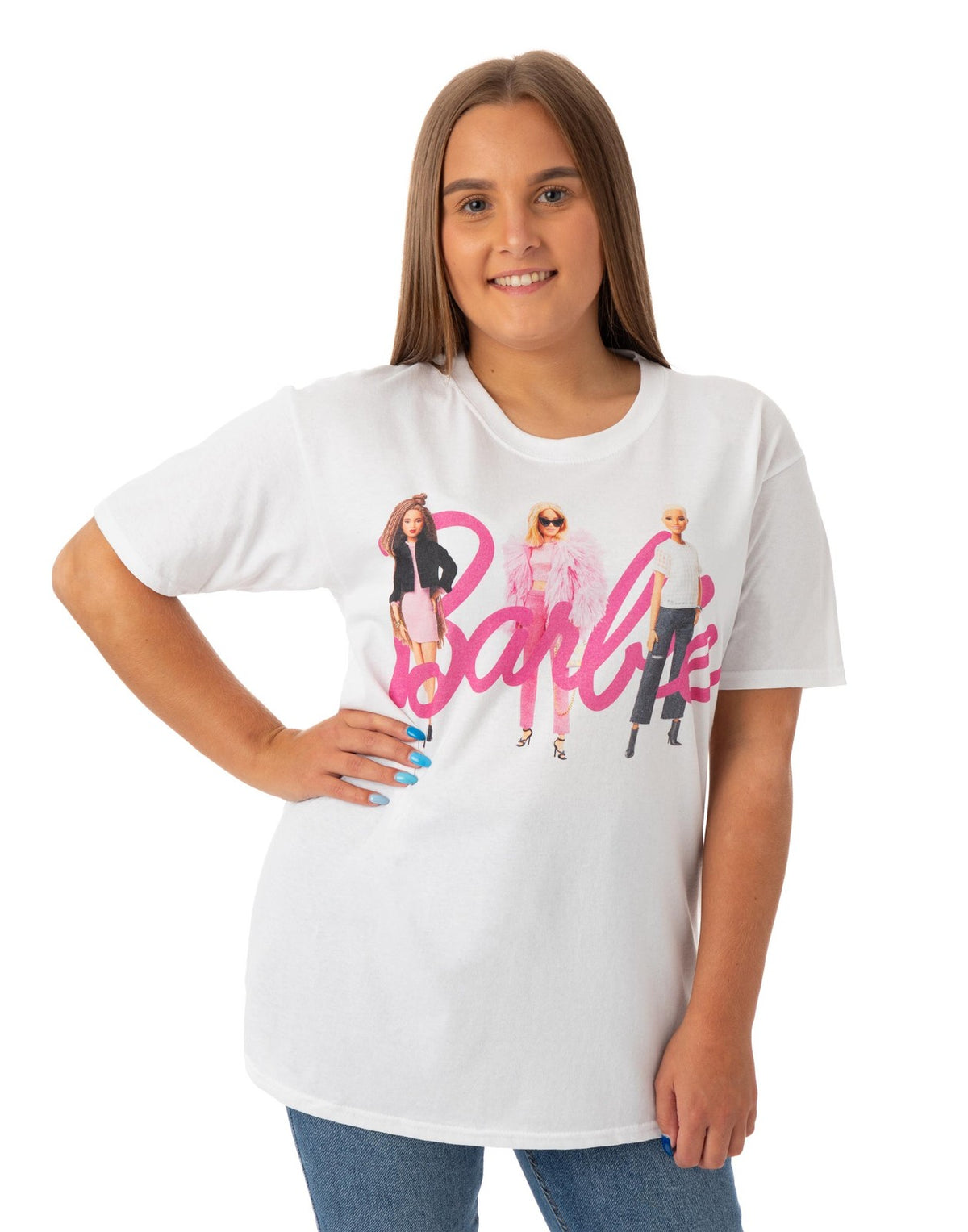 Barbie Short Sleeved T-Shirt | Womens White | Official Merch