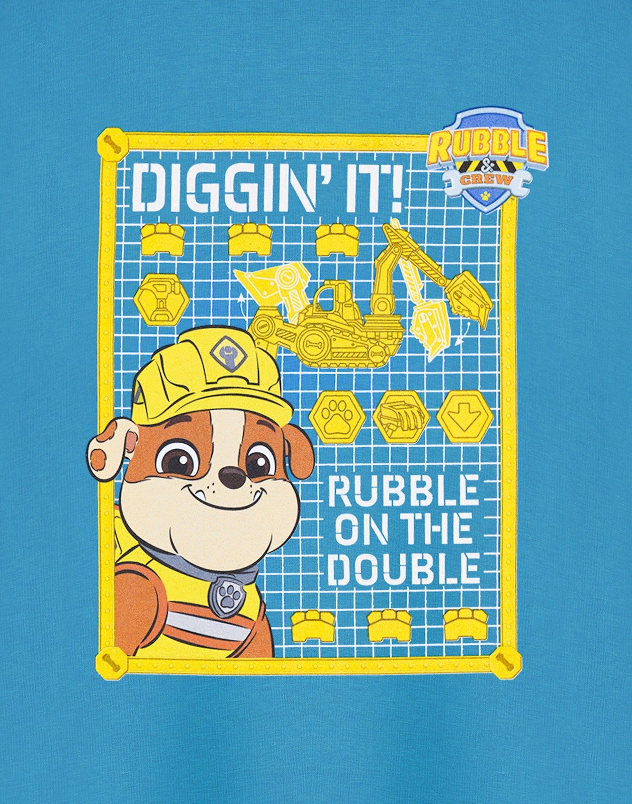 Paw Patrol Short Sleeved T-Shirt | Boys Blue | Official Merch