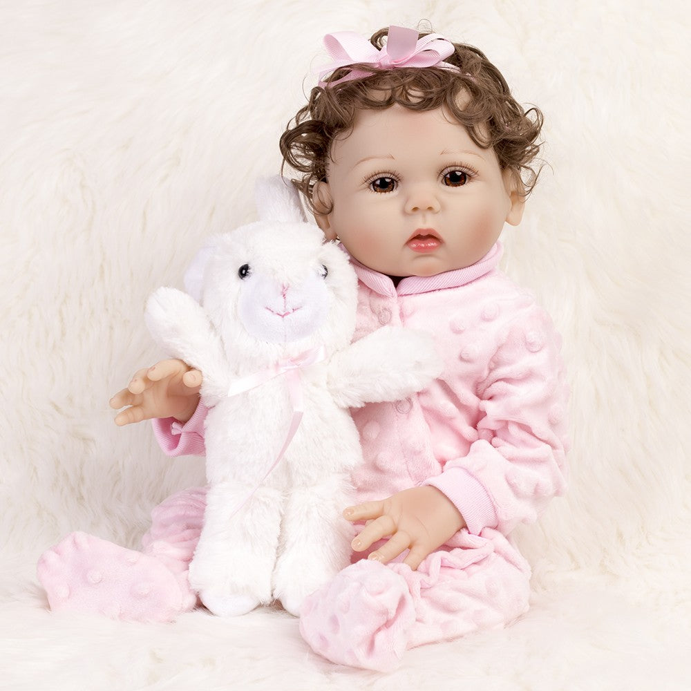 Reborn Baby Dolls Realistic Full Body Vinyl Silicone Newborn Girl Doll Xmas Gift