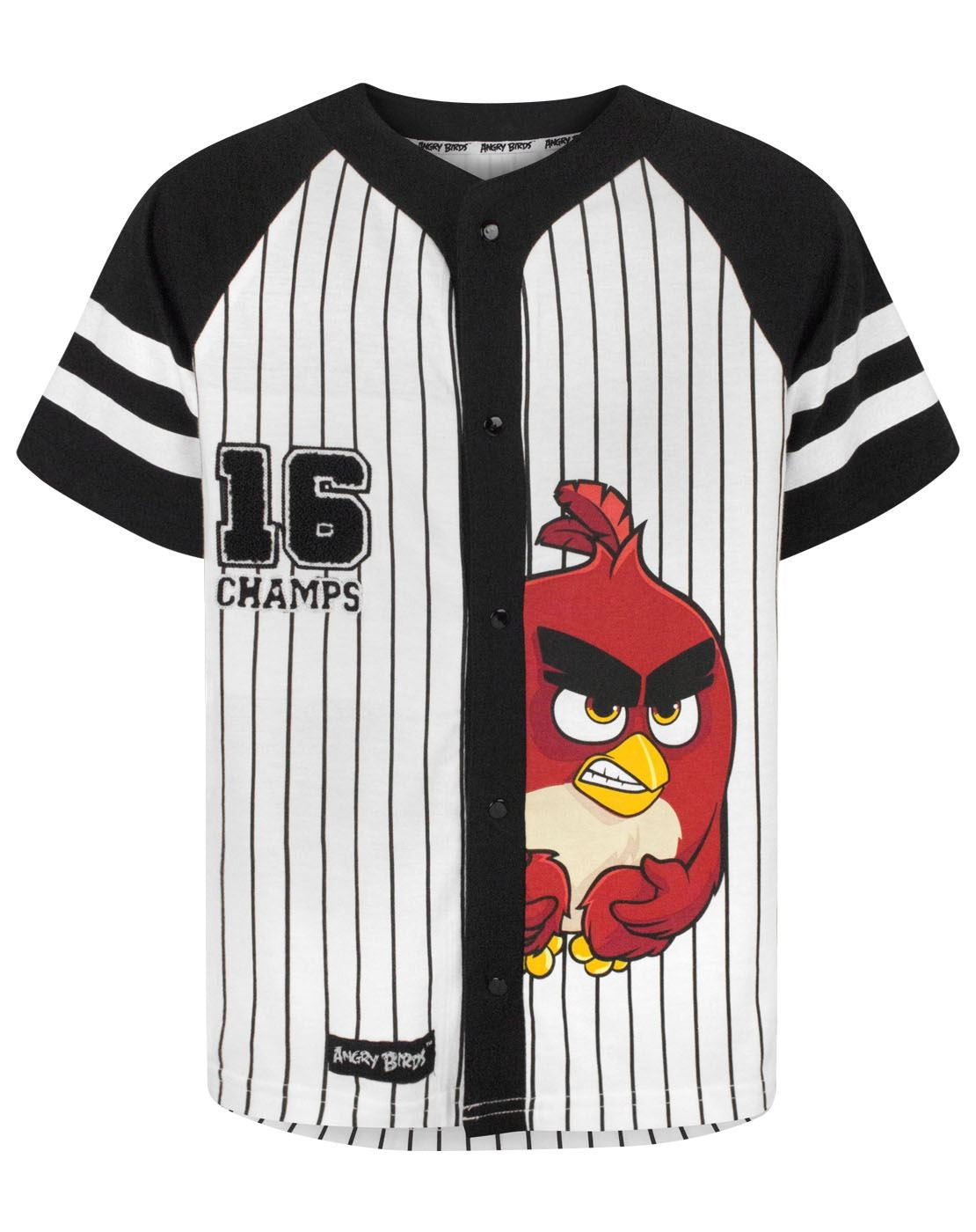 Angry Birds Baseball Jersey | Boys Black | Official Merch