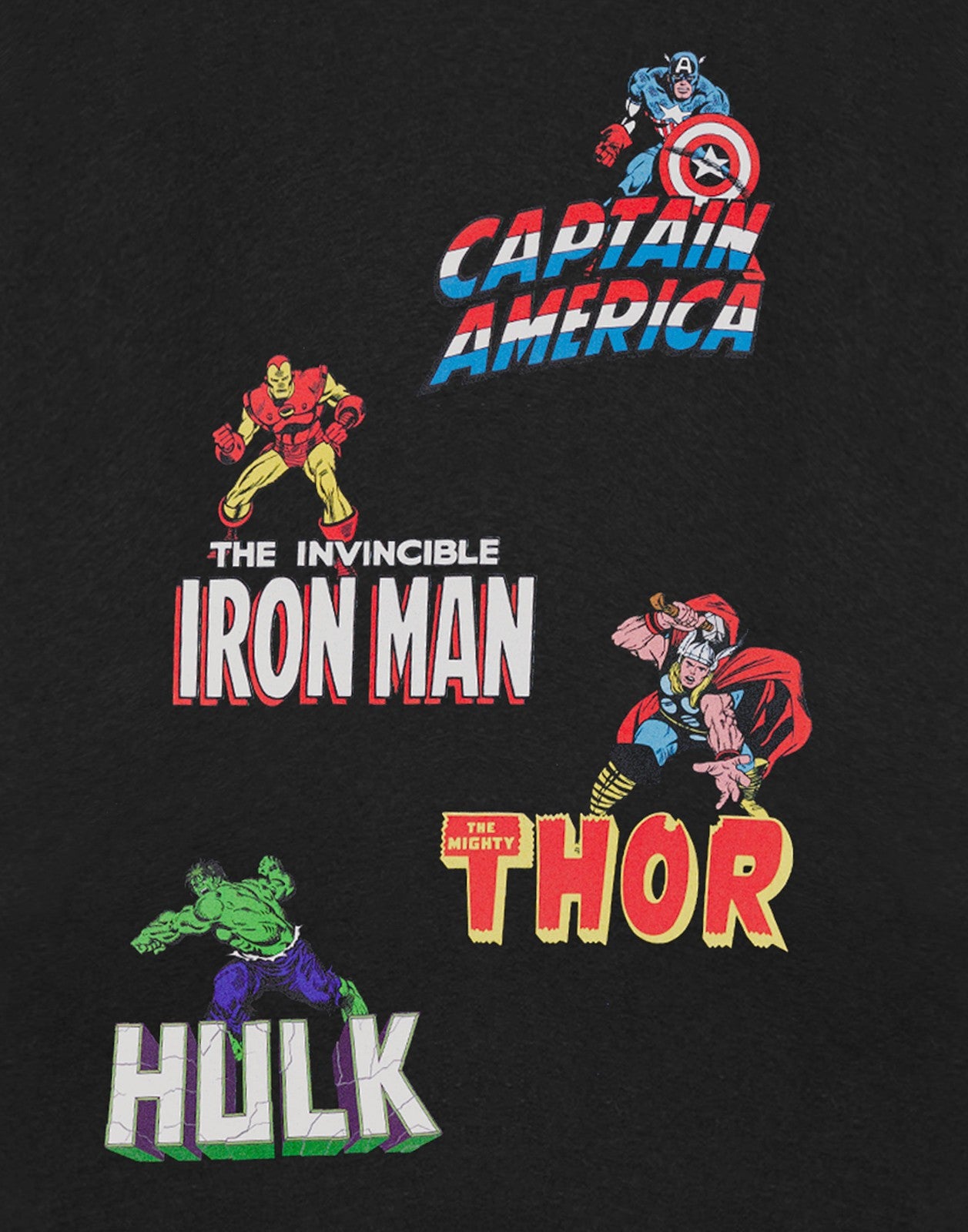 Marvel Short Sleeved T-Shirt | Mens Black | Official Merch