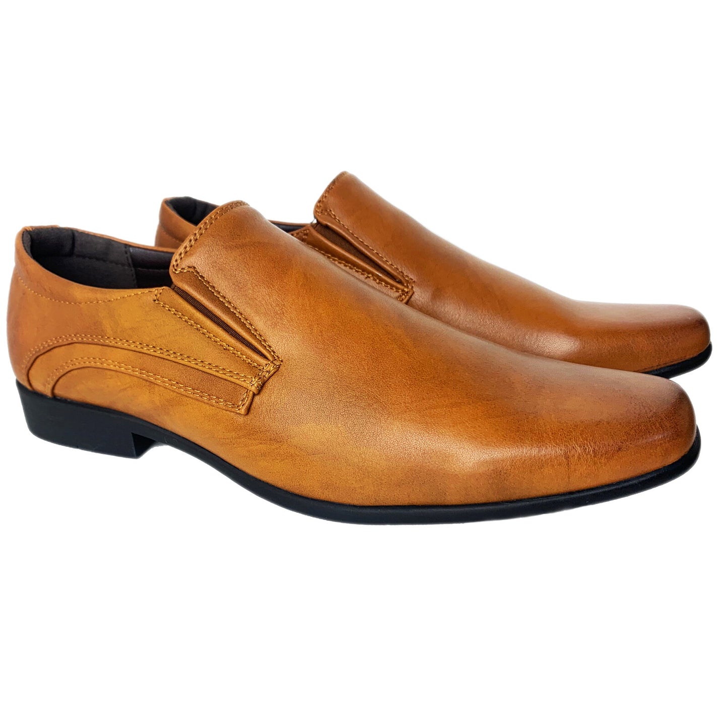 MENS FORMAL SHOES FAUX LEATHER SMART DRESS WEDDING OFFICE WORK CASUAL BOOTS MOCS