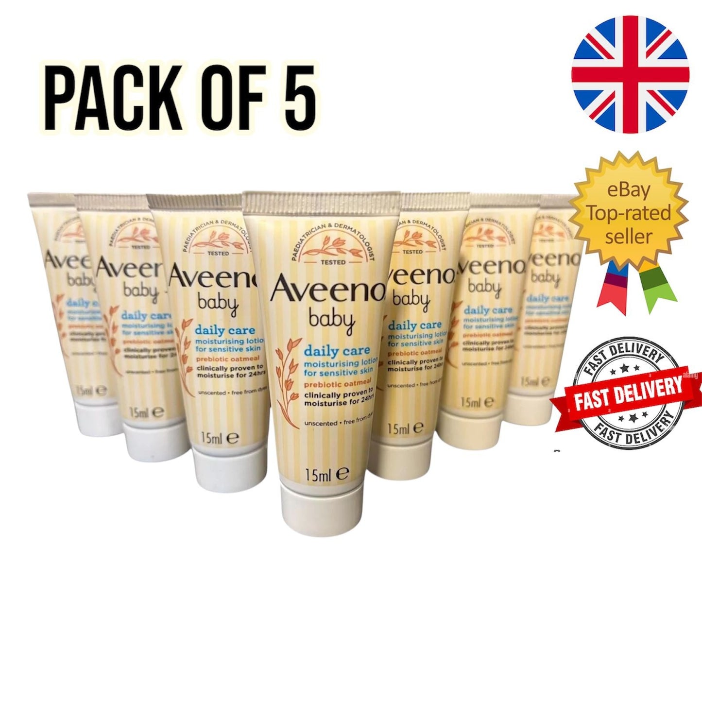 Aveeno Baby Daily Care Moisturising Lotion 15ml Multipack Travel Bulk Bundle