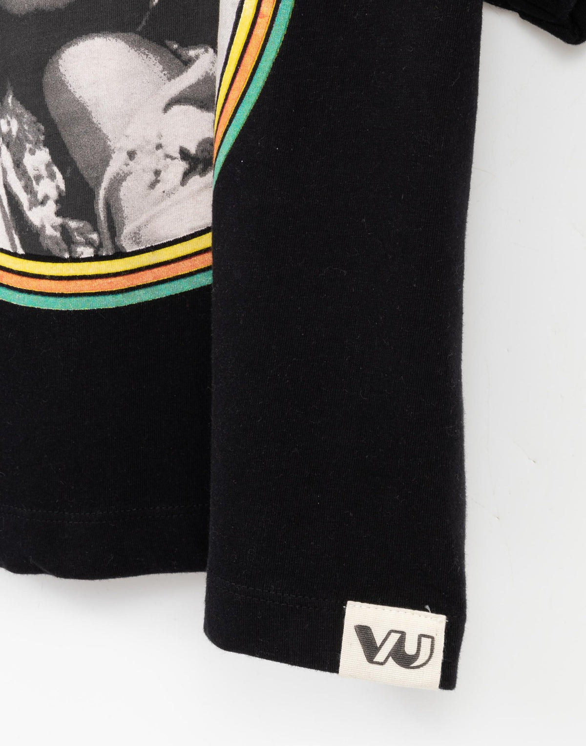 Diana Ross Cropped Short Sleeved T-Shirt | Womens Black | Official Merch