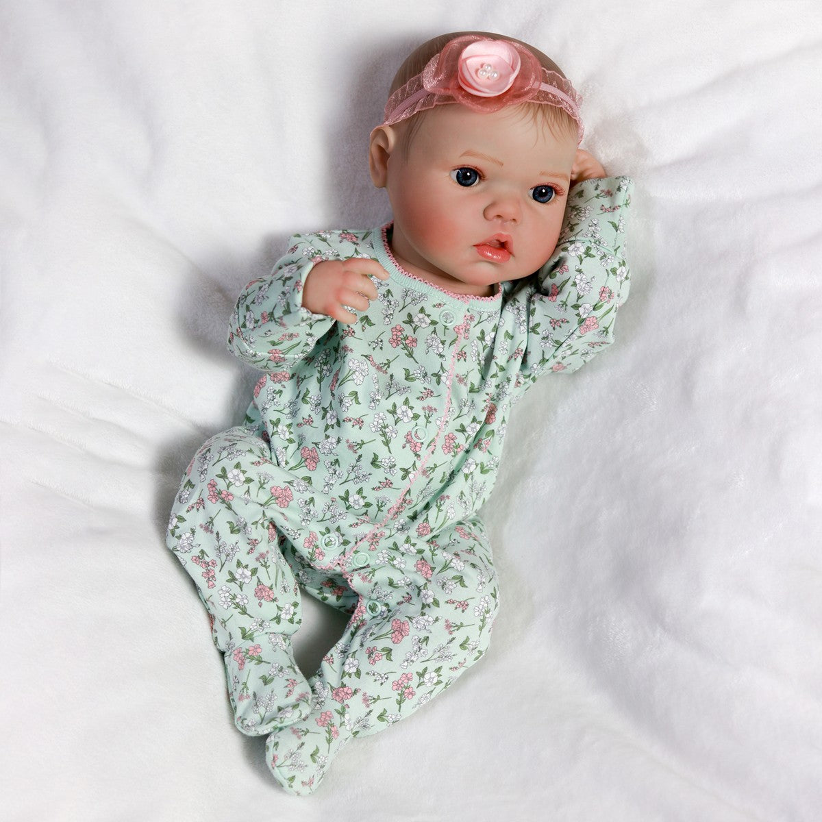 Realistic Reborn Dolls Baby Girl Full Body Vinyl Silicone Lifelike Newborn Gift