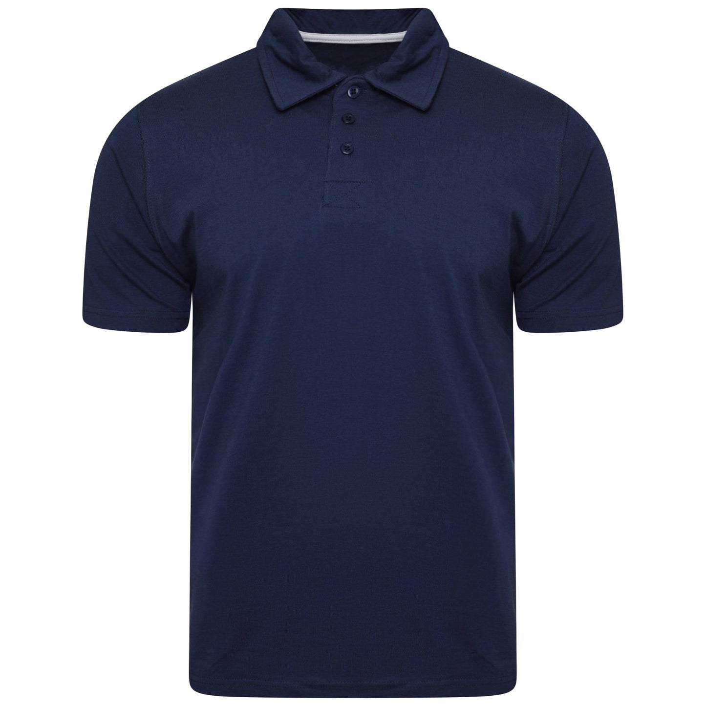 MENS COTTON POLO SHIRTS CLASSIC PLAIN SUMMER SHORT SLEEVE CASUAL TEE T SHIRT TOP