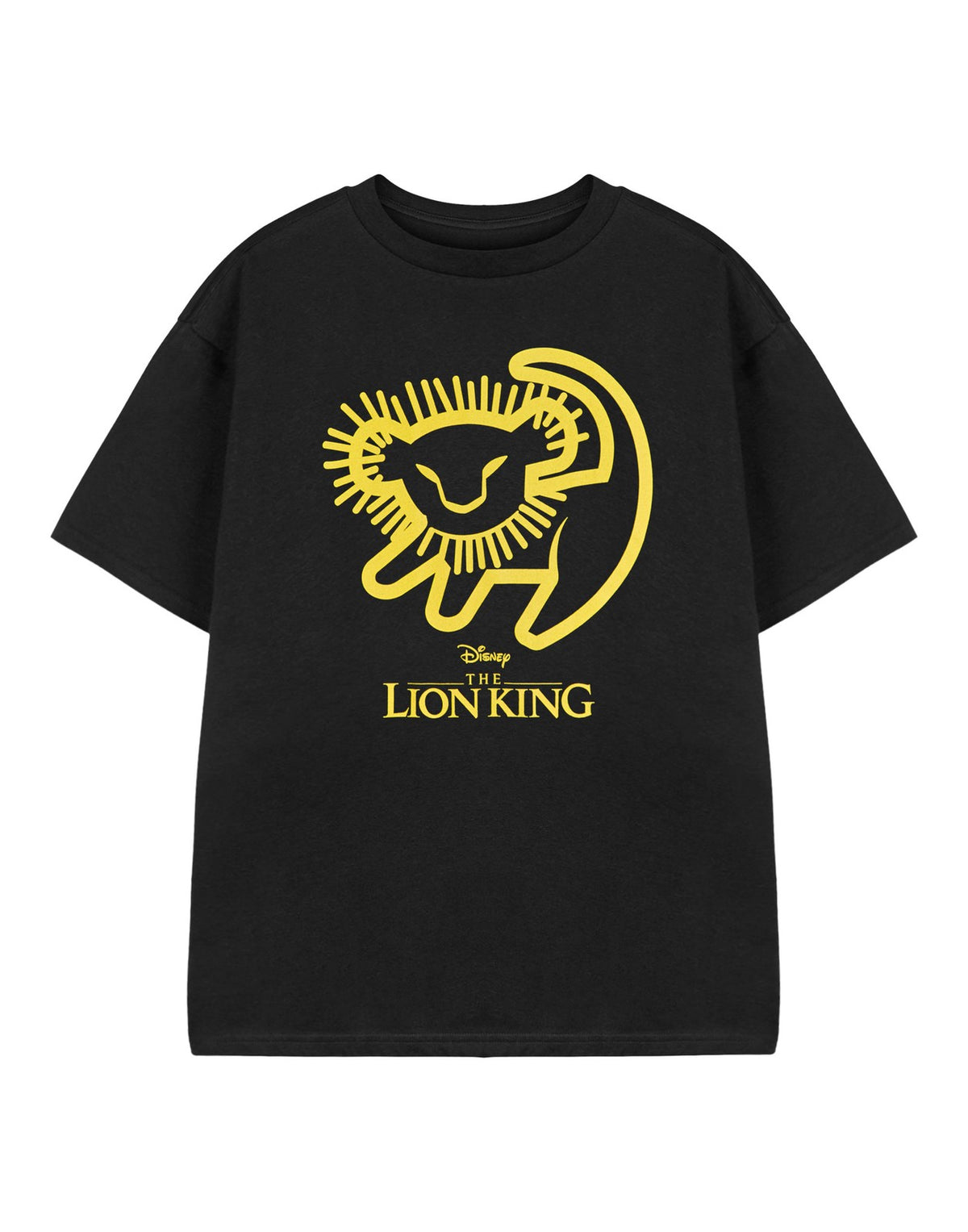 Disney Short Sleeved T-Shirt | Unisex Kids Black | Official Merch