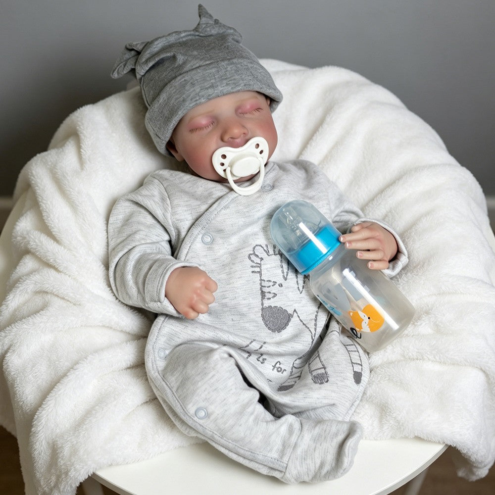 Handmade Realistic Reborn Baby Dolls Boy Vinyl Silicone Lifelike Newborn Doll UK