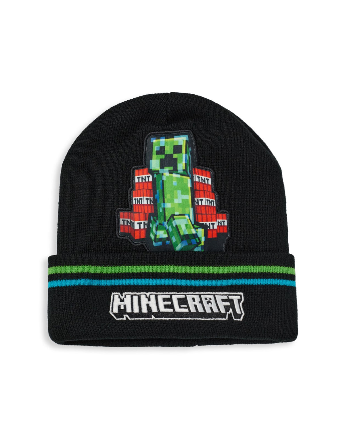 Minecraft Beanie and Gloves Set | Boys Black Gaming | Official Merch
