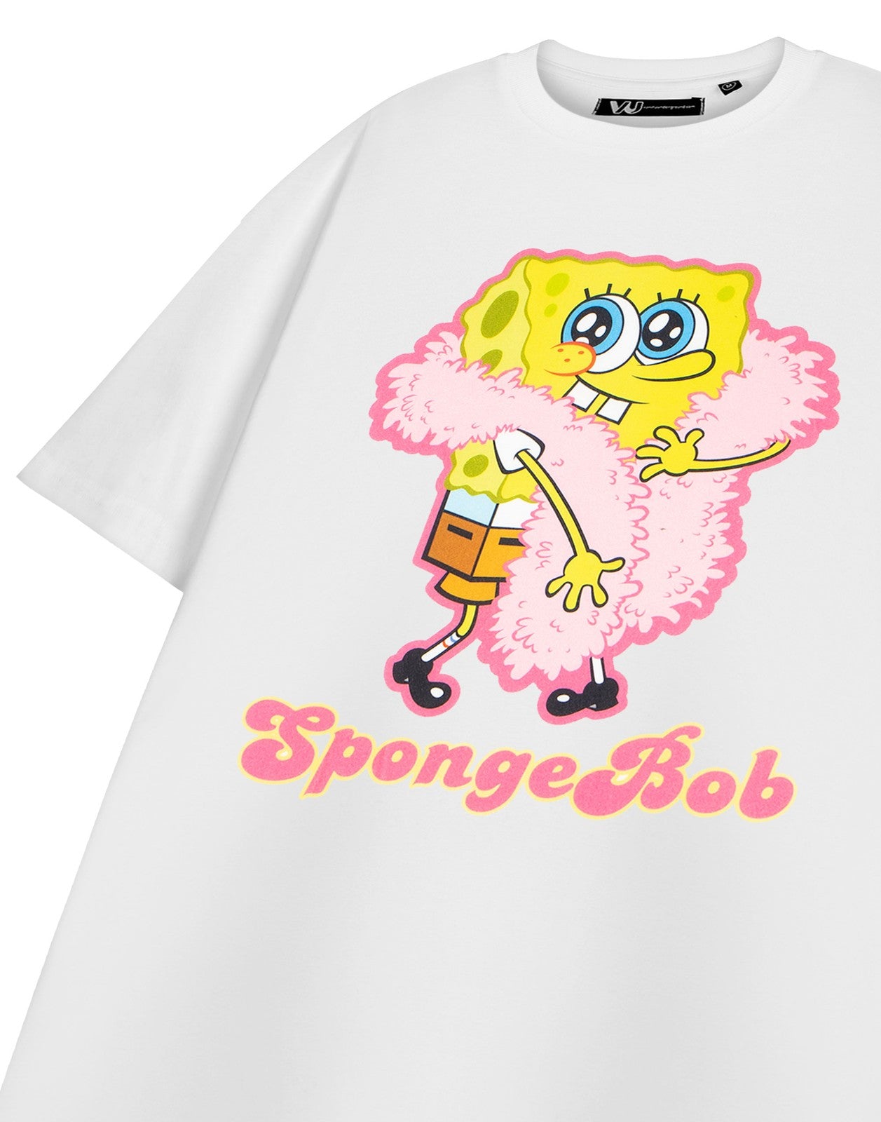 SpongeBob SquarePants Short Sleeved T-Shirt | Womens White | Official Merch