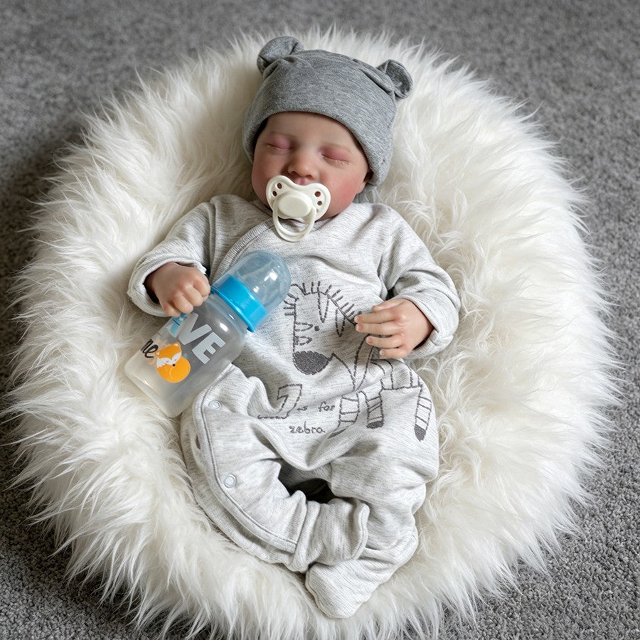 18in Handmade Reborn Baby Dolls Vinyl Silicone Realistic Newborn Boy Twins Gifts