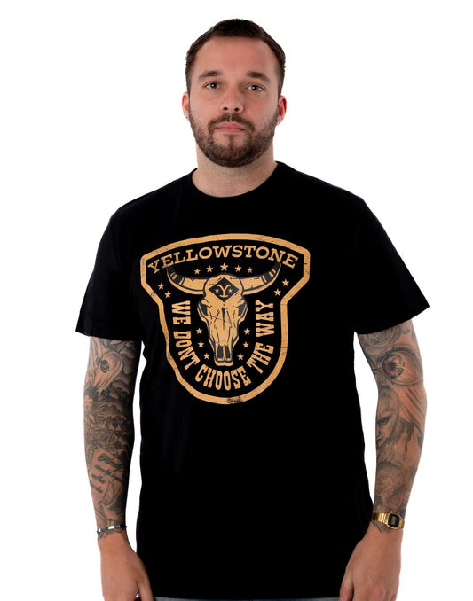Yellowstone Short Sleeved T-Shirt | Mens Black | Official Merch