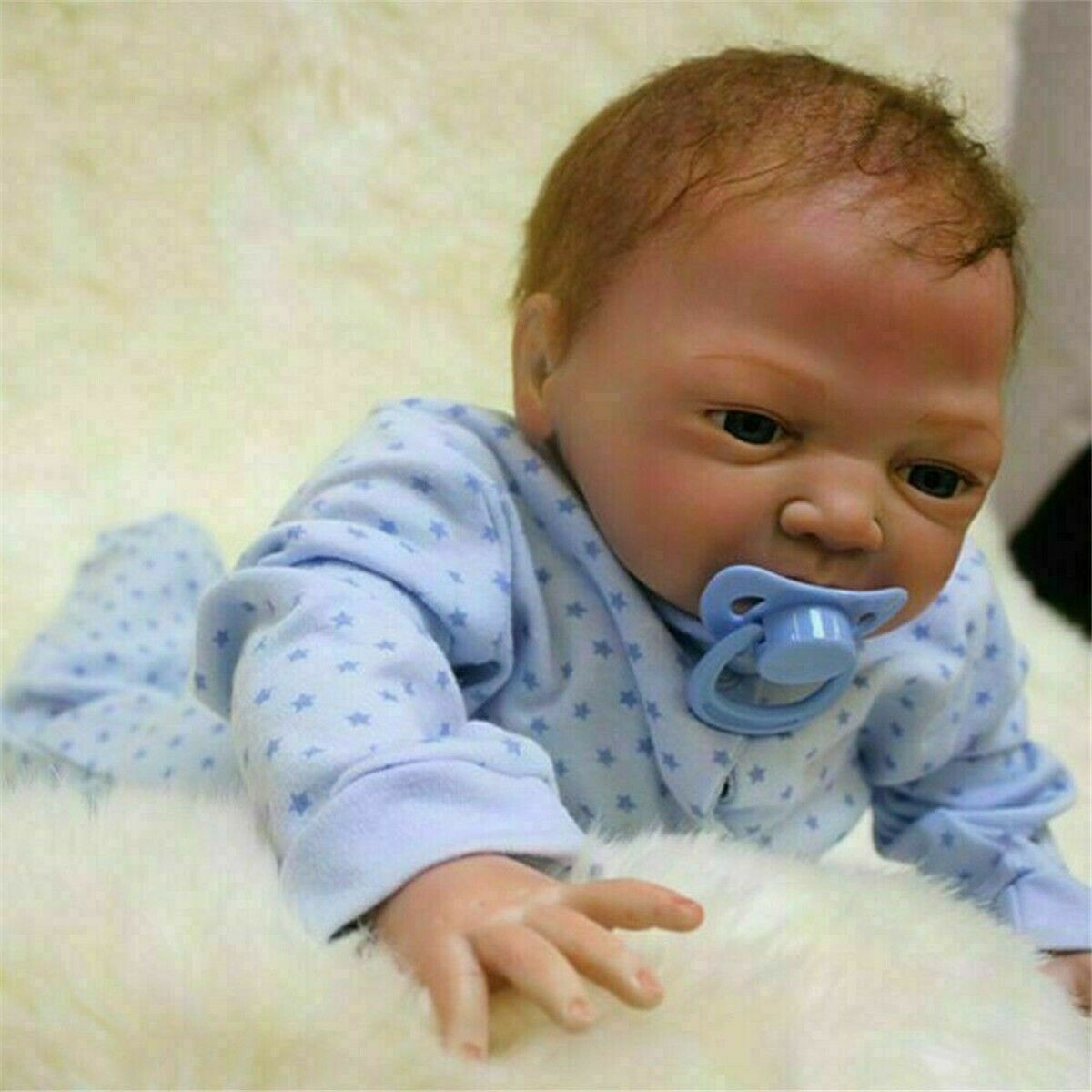 Handmade Reborn Newborn Baby Boy Dolls Silicone Vinyl Realistic Doll Xmas Gift