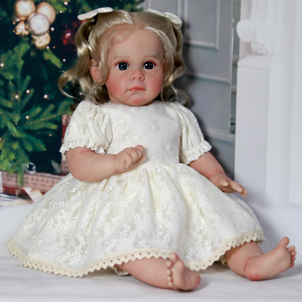 Real Reborn Dolls Vinyl Silicone Handmade Lifelike Newborn Baby Girl Doll Gift