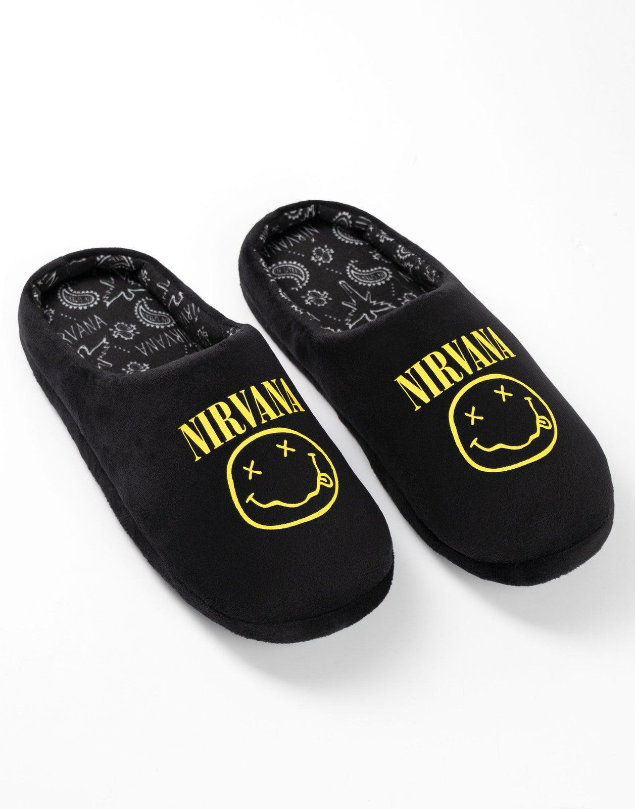 Nirvana Mule Slippers | Unisex Black | Official Merch