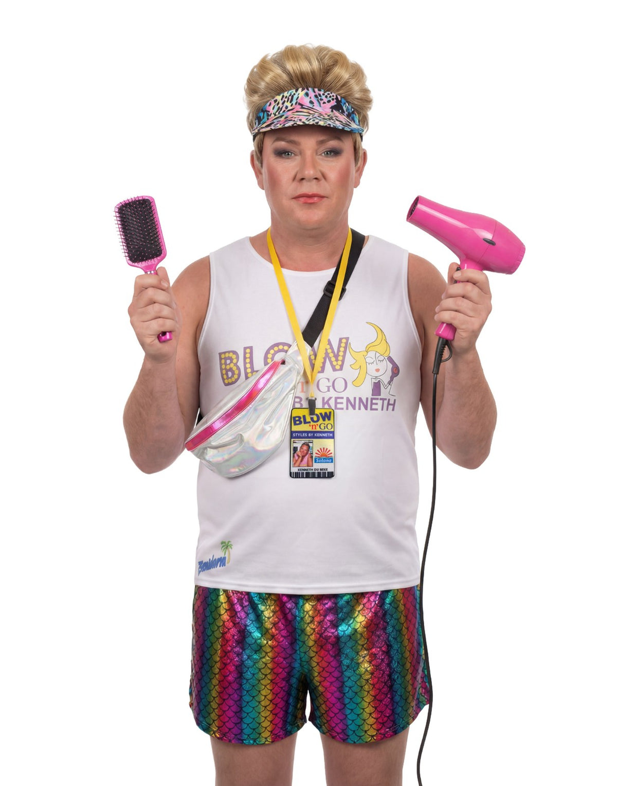 Benidorm 6 Piece Costume | Mens Multicoloured | Official Merch