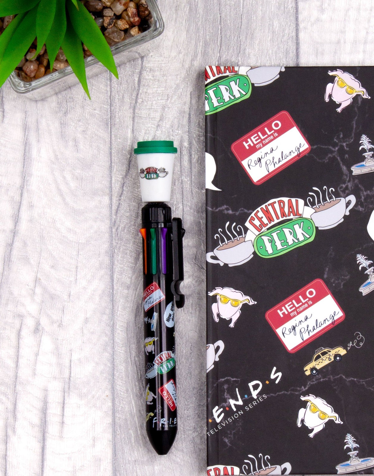 Friends Composition Notebook and Pen | Womens Black | Official Merch