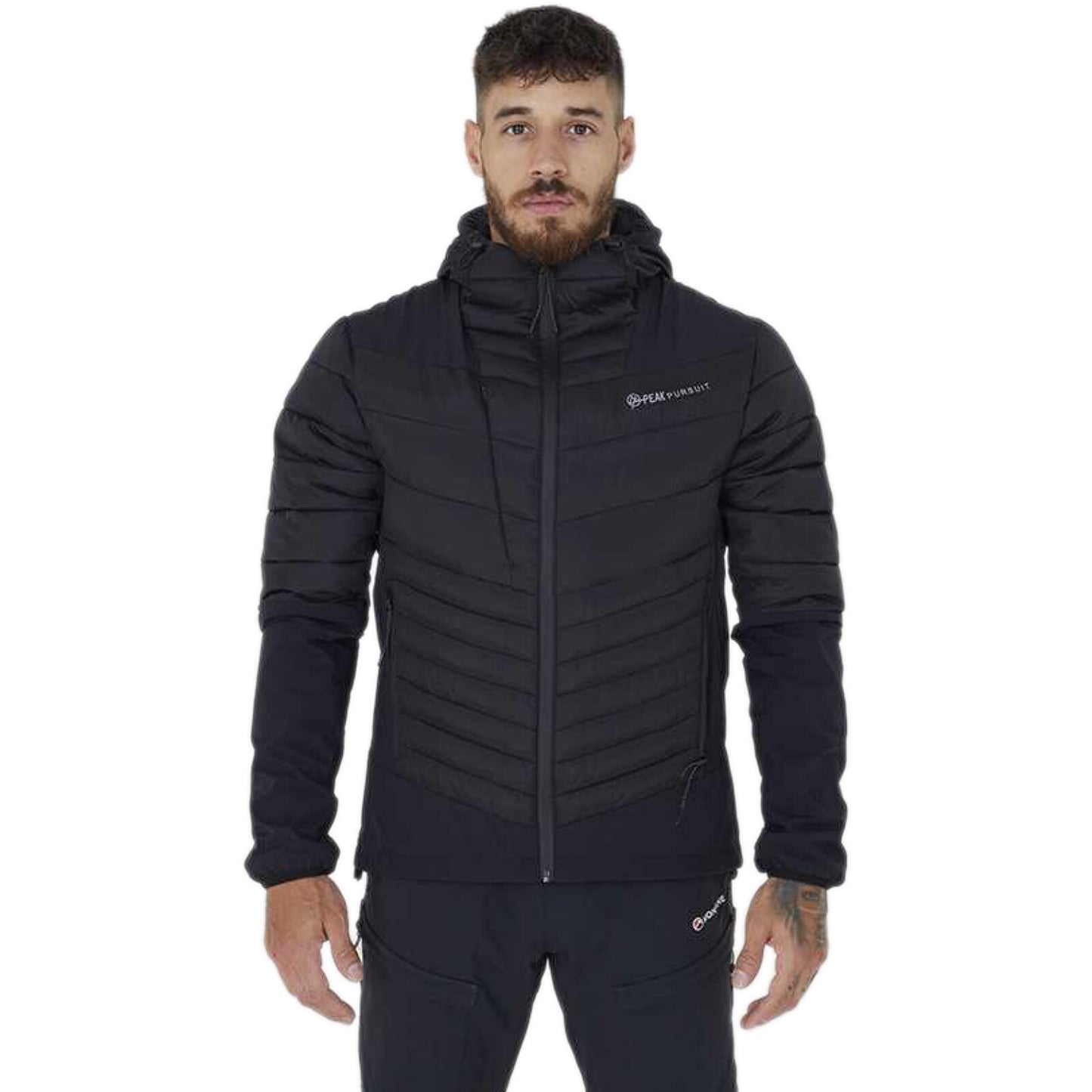 BRAVE SOUL MEN PUFFER JACKETS SOFT SHELL PUFFA HOODED WINTER QUILTED PADDED COAT
