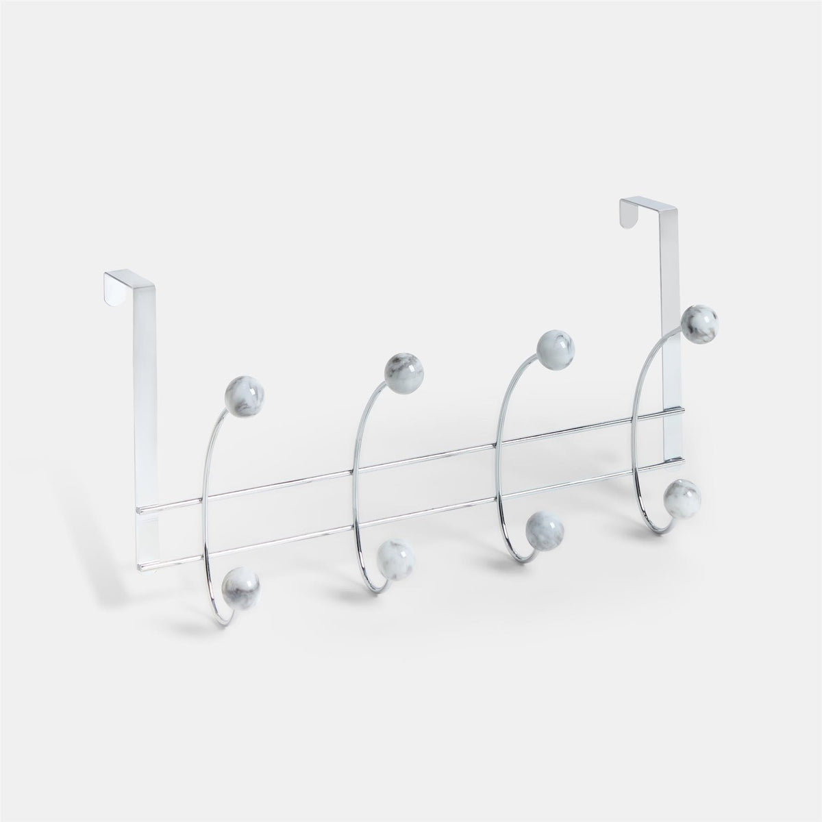 OHS Marble Over-the-Door Hook Hanger Heavy Duty Coats Towel Rack