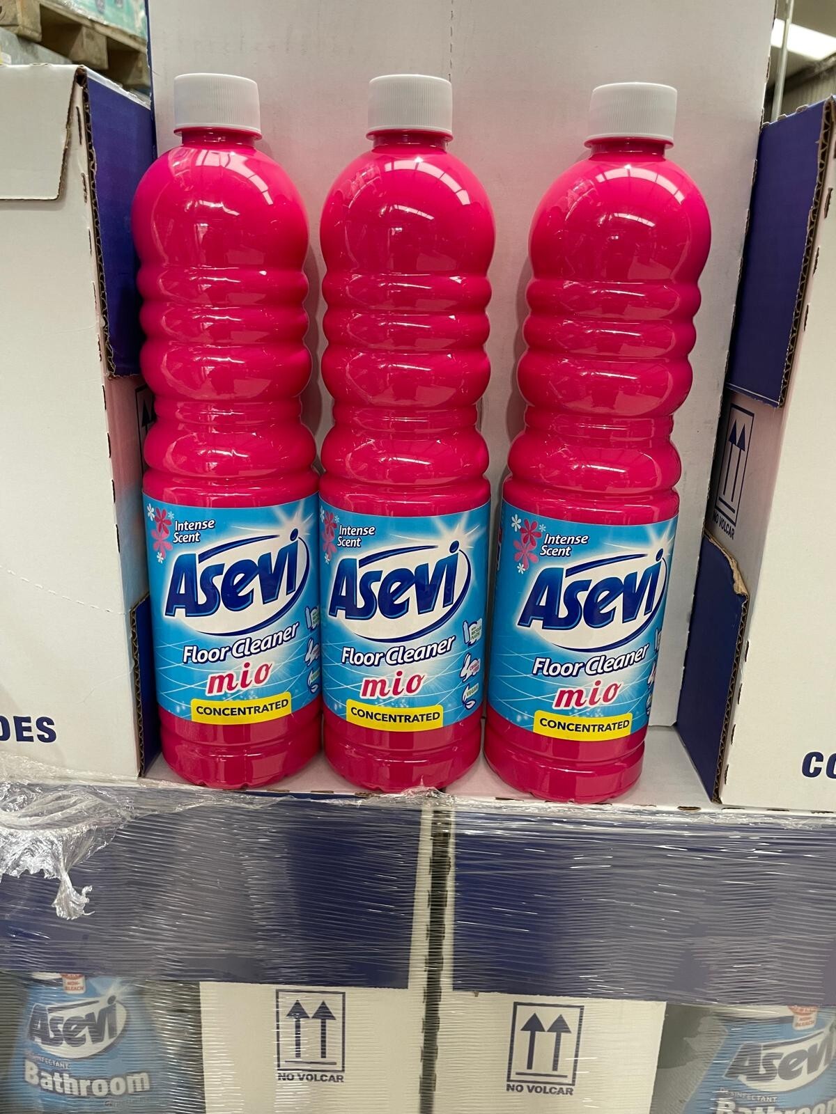 Asevi Bundle Spanish Cleaning Products Bathroom Cleaner Fabric Softener Blue