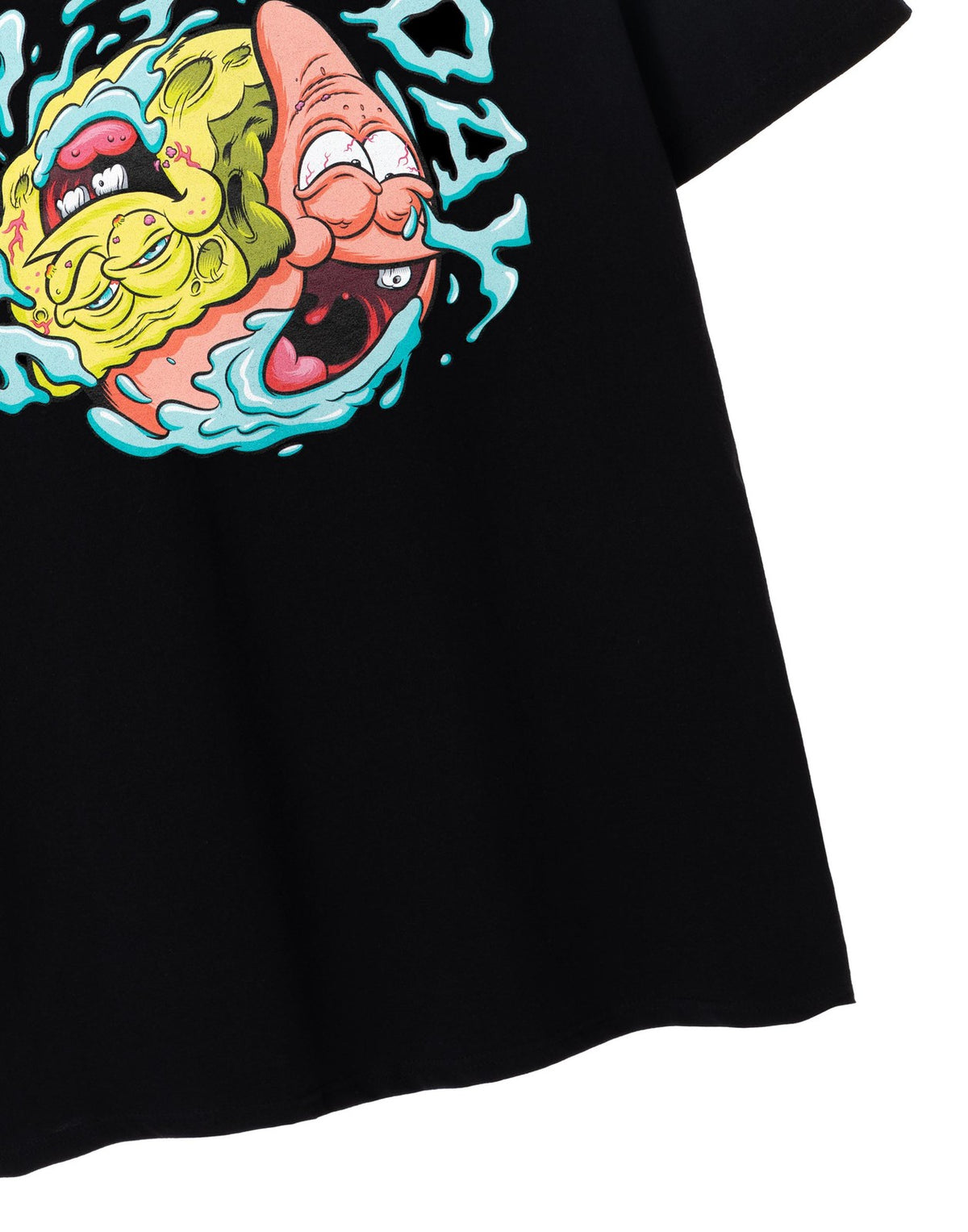 SpongeBob SquarePants Short Sleeved T-Shirt | Mens Black | Official Merch