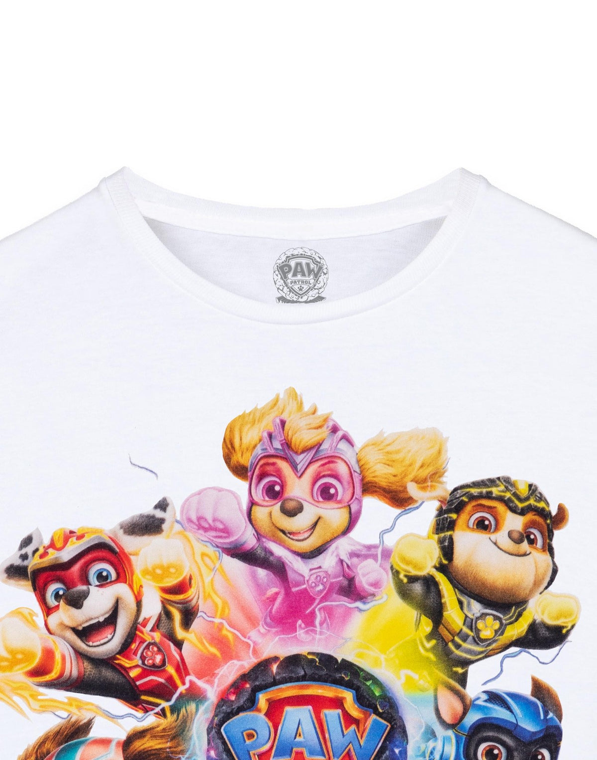 Paw Patrol Short Sleeved T-Shirt | Unisex Kids White | Official Merch