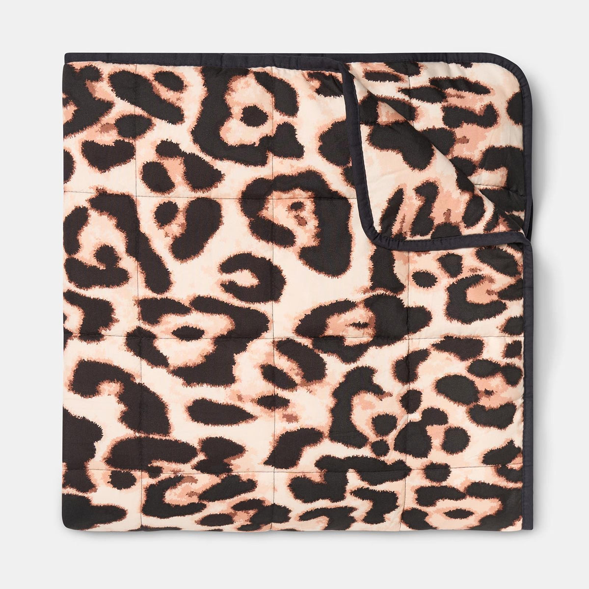 OHS Leopard Weighted Blanket 8kg Quilted Throw Sensory Sleep Anxiety Therapy