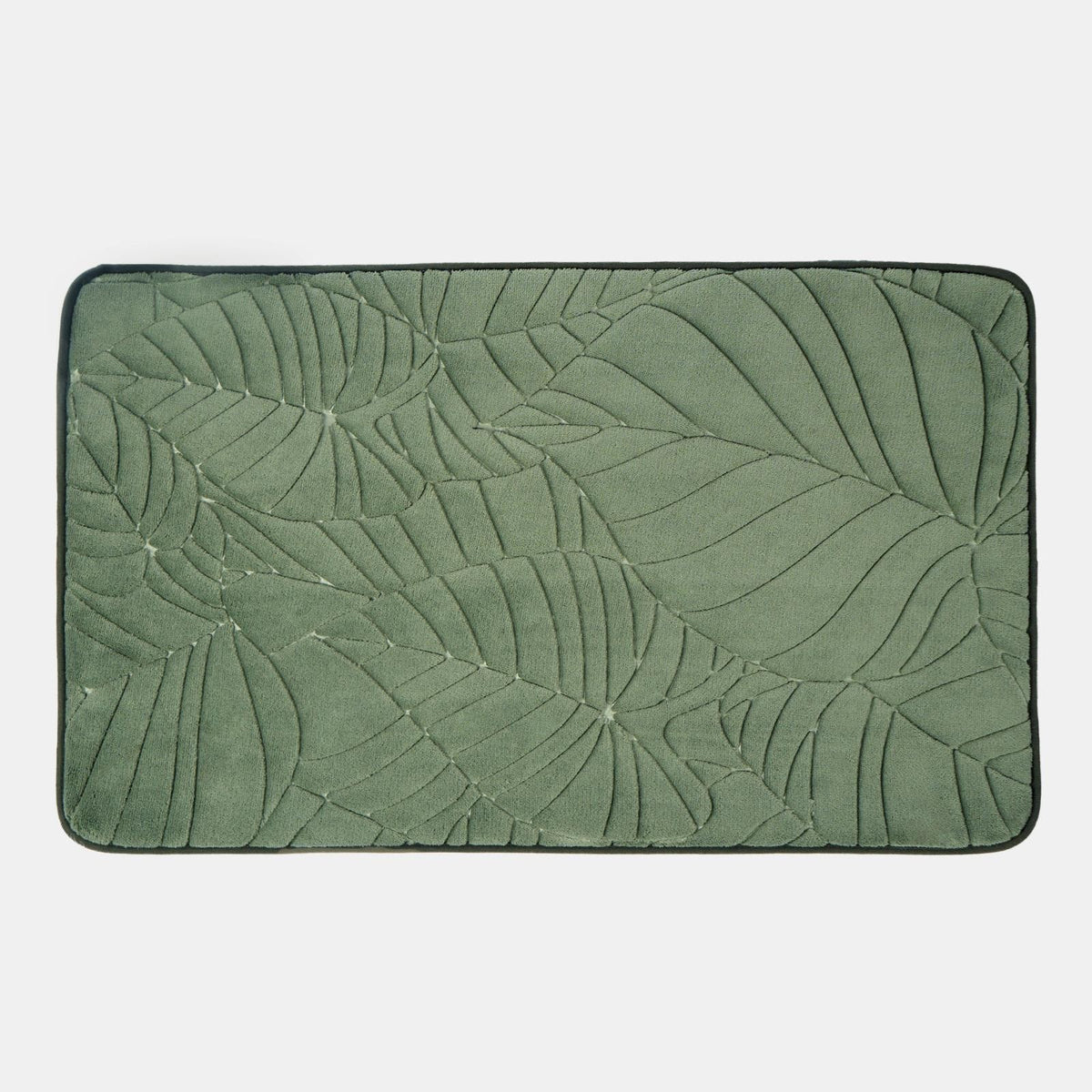 Leaf Bath Mat Bathroom Shower Non-Slip Toilet Memory Foam Thick Absorbent Rug