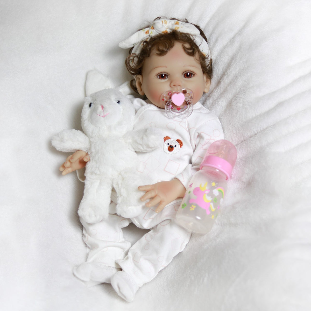 Realistic Reborn Doll Full Body Vinyl Silicone Twins Handmade Newborn Baby Girl