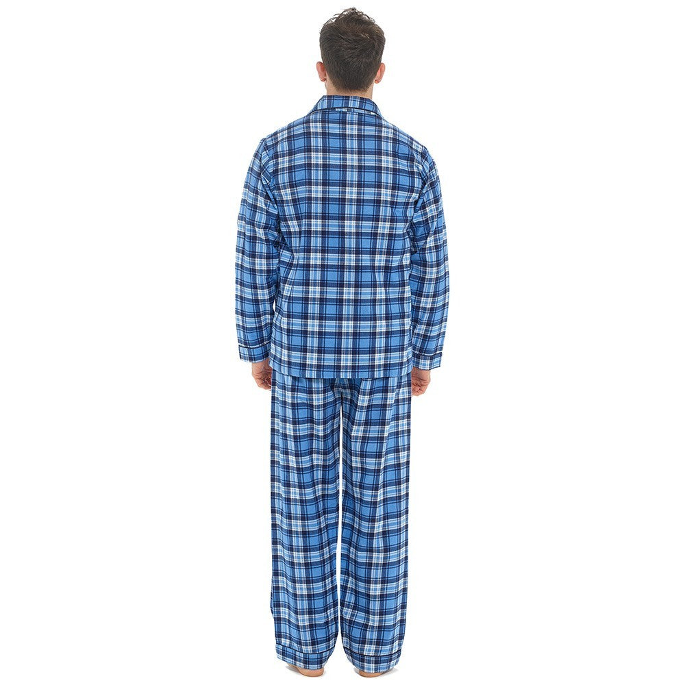 MENS TRADITIONAL PYJAMAS SET PLAIN PJ NIGHTWEAR LOUNGE WEAR TOP PANTS TROUSERS
