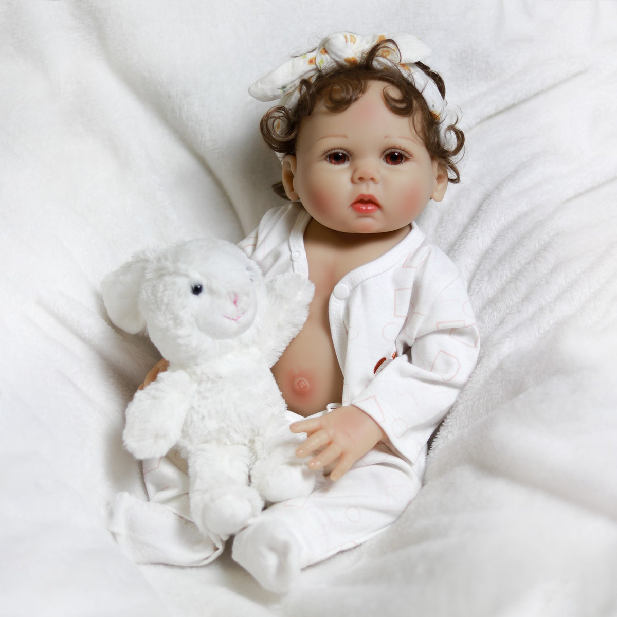 Realistic Reborn Doll Full Body Vinyl Silicone Twins Handmade Newborn Baby Girl