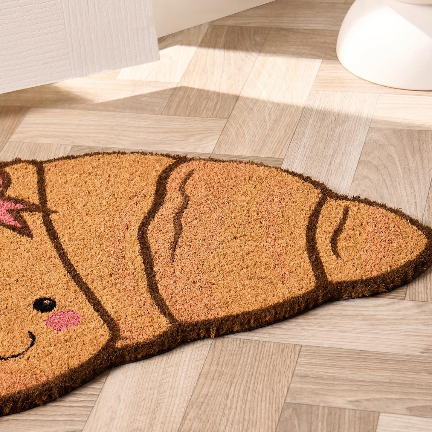 OHS Croissant Doormat Novelty Non Slip Indoor Outdoor Coir Door Mat Rug