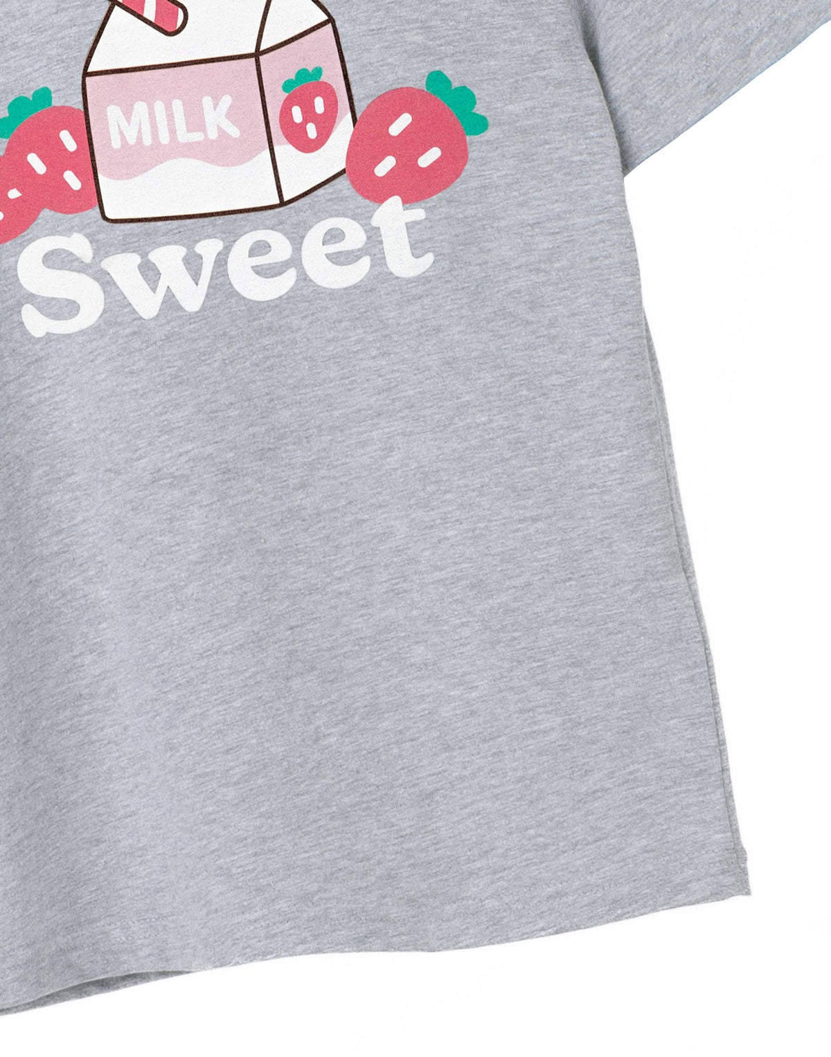 Pusheen Short Sleeved T-Shirt | Girls Grey Marl | Official Merch