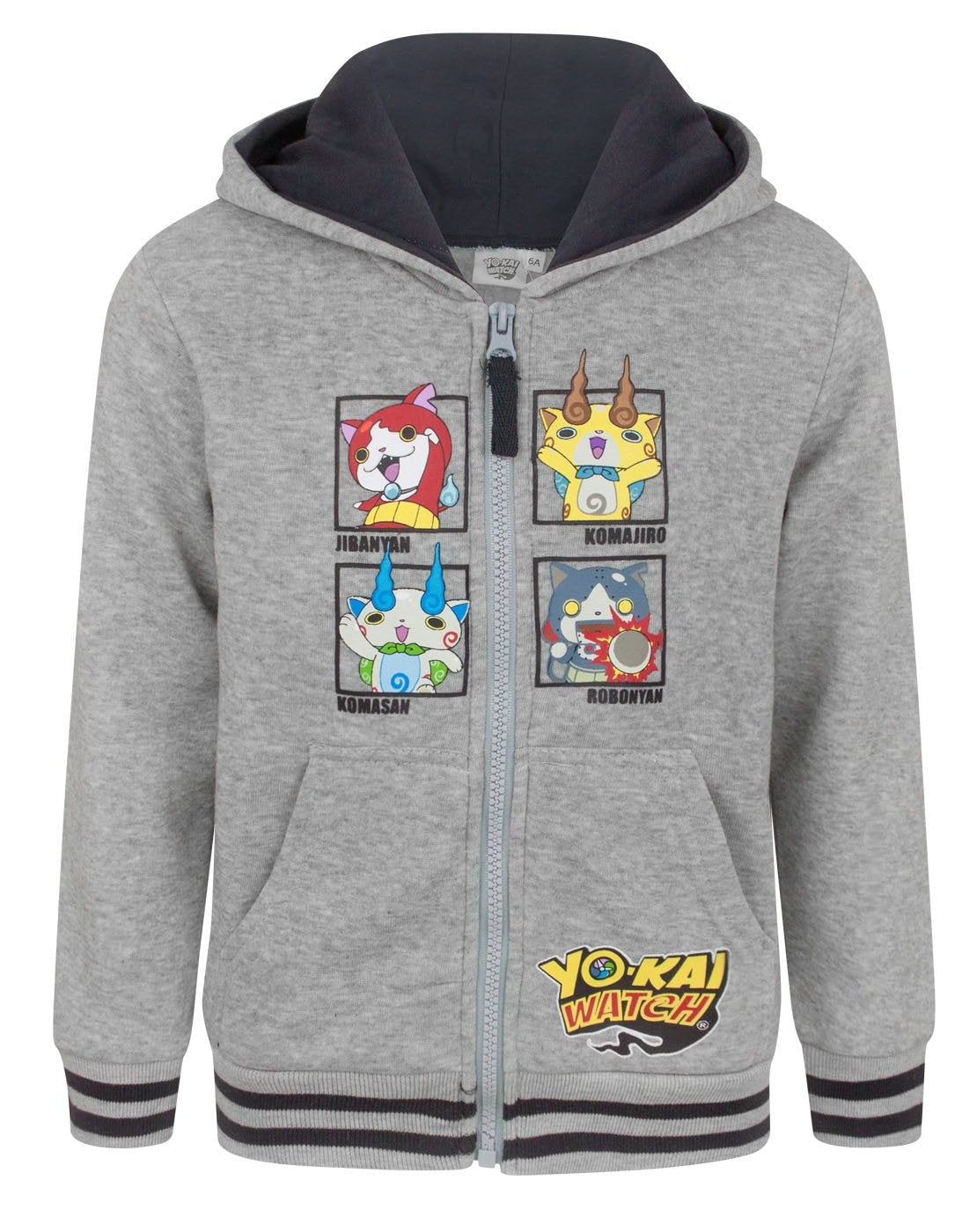 Yo Kai Watch Hoodie | Boys Grey | Official Merch