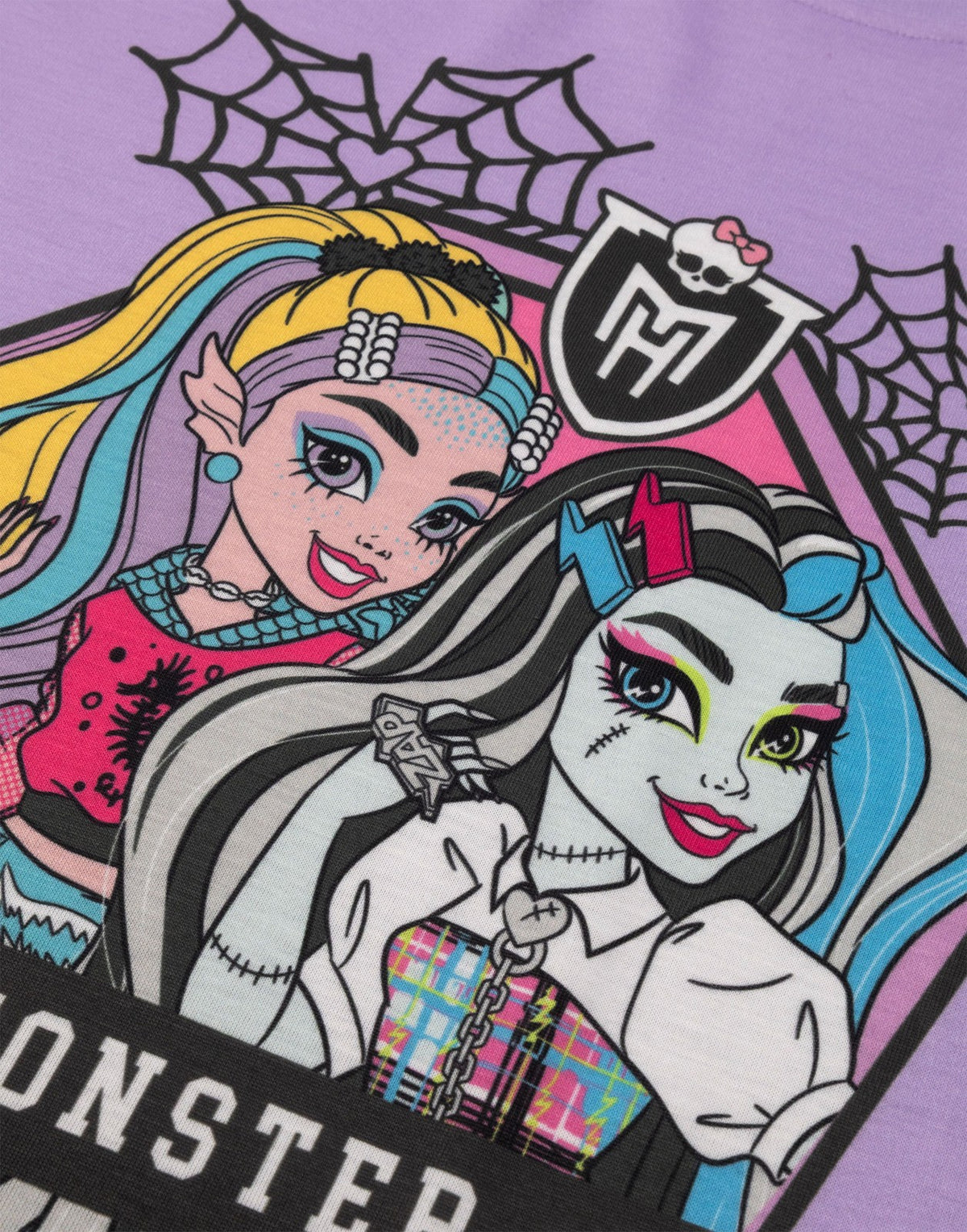 Monster High Multi-Pack of 2 Short Sleeve Nightdress | Girls Pink | Official Mer