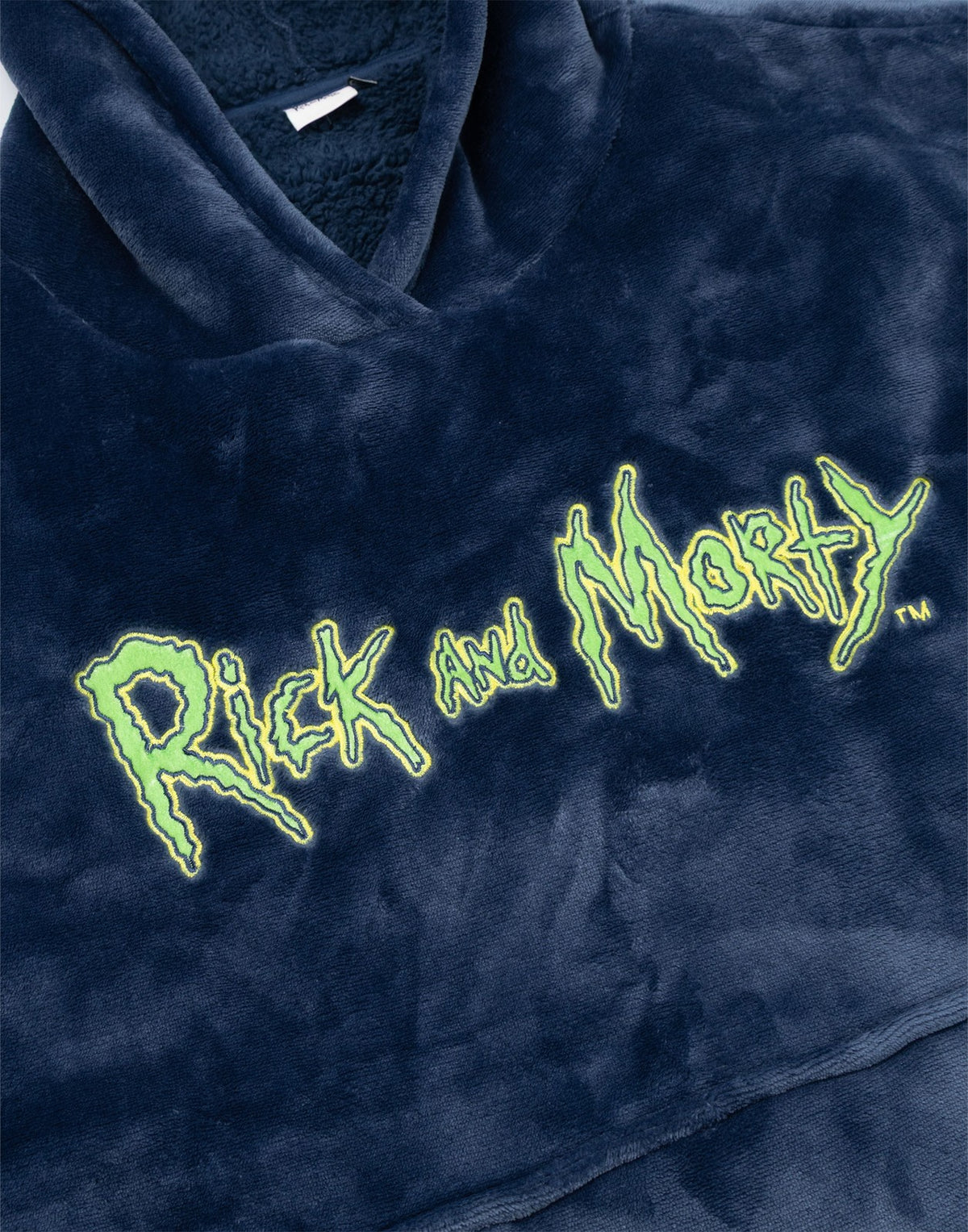 Rick And Morty Blanket Hoodie | Mens Black | Official Merch