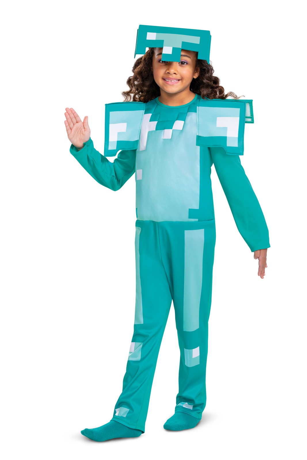 Minecraft 2 Piece Costume | Boys Turquoise | Official Merch