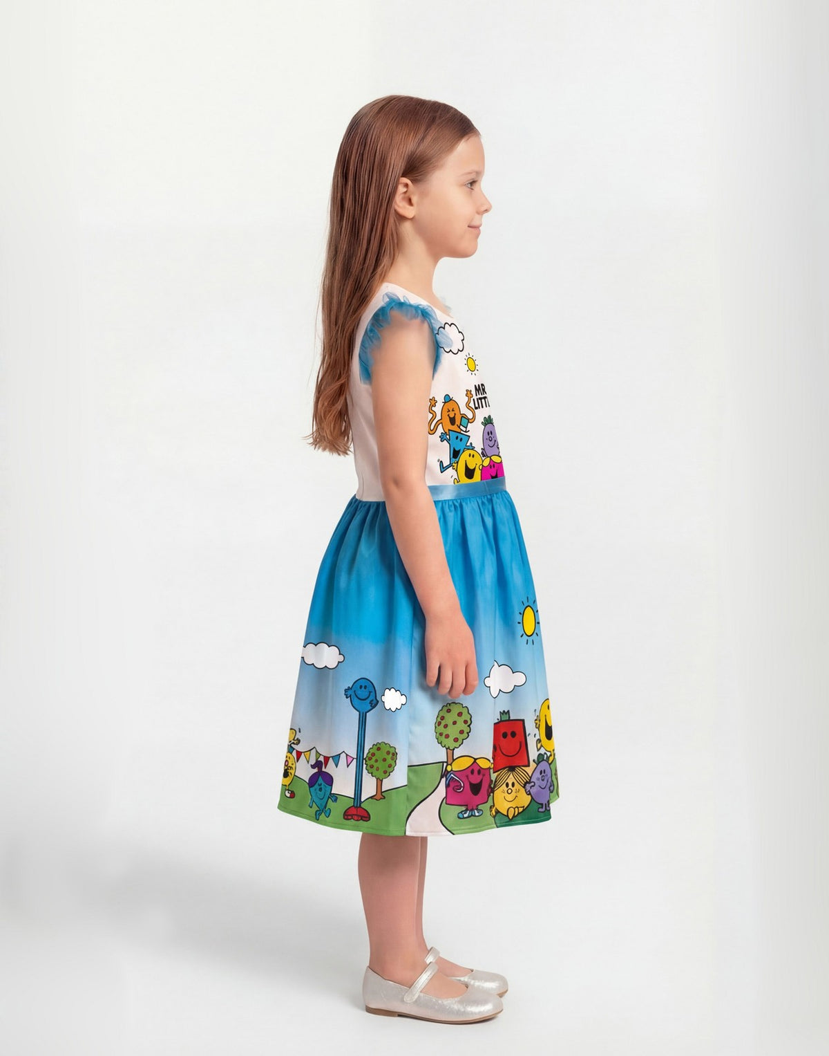 Mr. Men 2 Piece Costume | Girls Blue | Official Merch
