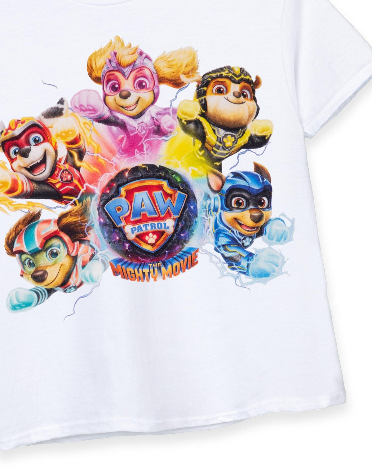 Paw Patrol Short Sleeved T-Shirt | Unisex Kids White | Official Merch