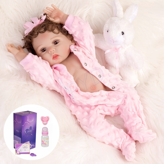 18inch Reborn Baby Dolls Realistic Full Body Vinyl Silicone Newborn Baby Girl UK