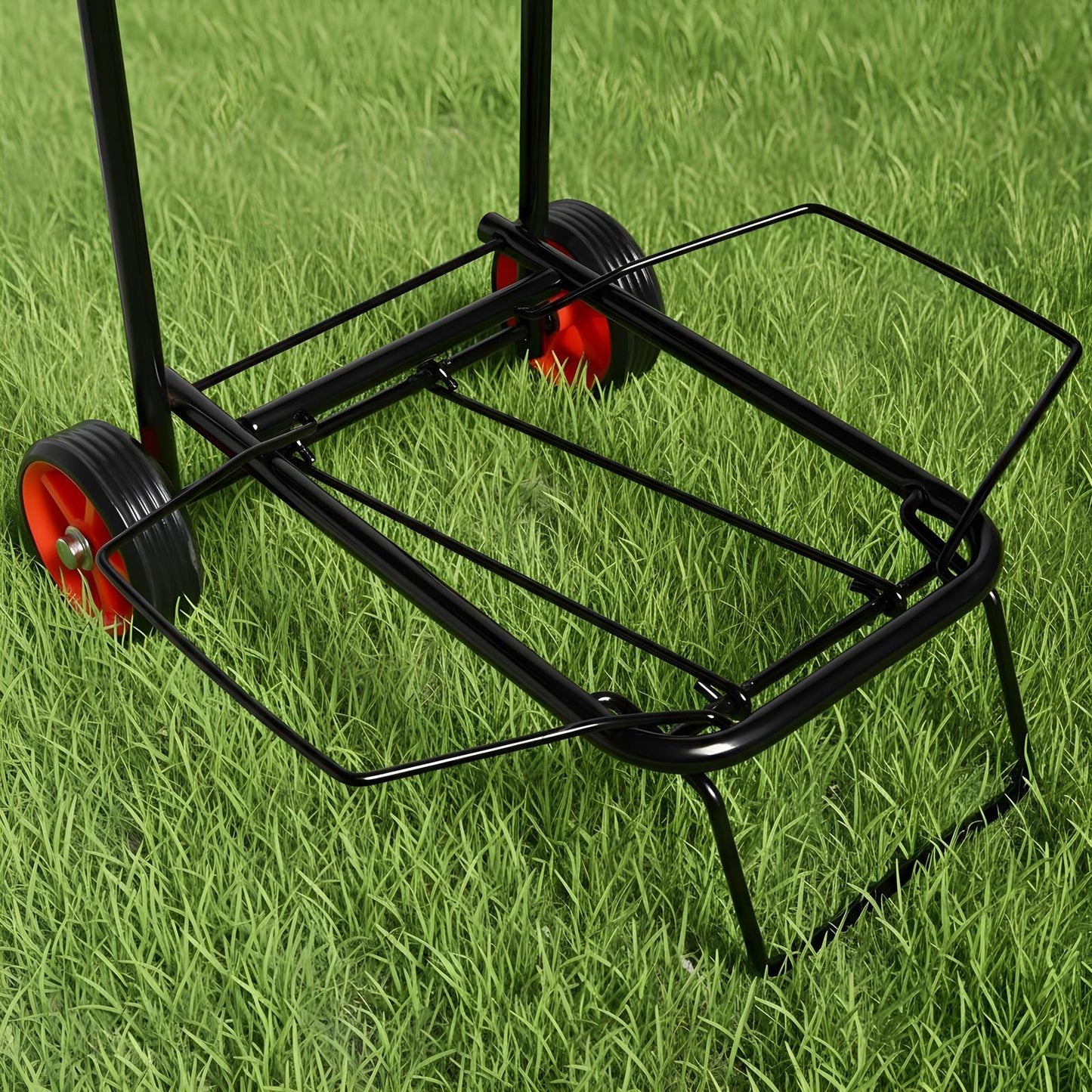 OHS Folding Trolley Heavy Duty Metal Hand Truck Portable Camping Shopping Cart