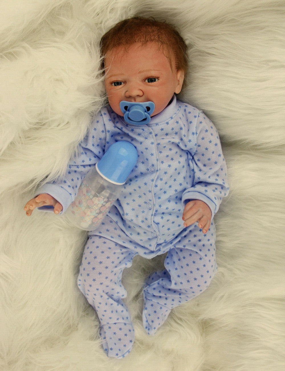 22" Lifelike Reborn Dolls Baby Twins Newborn Babies Vinyl Silicone Boy Doll Gift