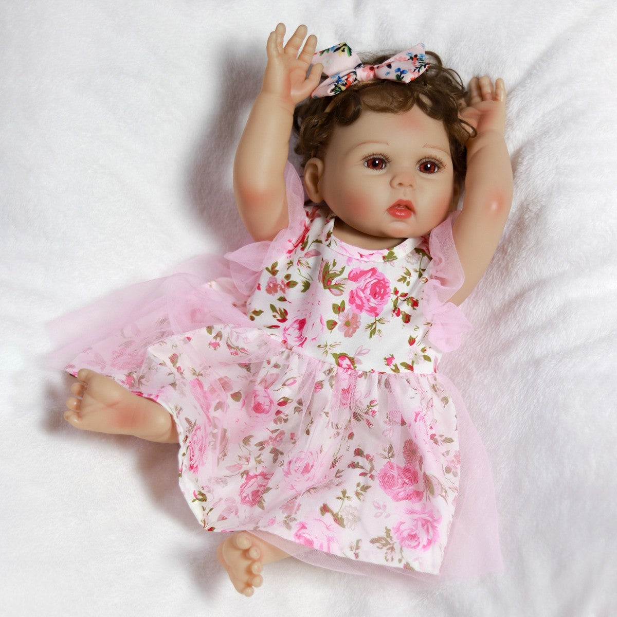 Realistic Reborn Doll Full Body Vinyl Silicone Twins Handmade Newborn Baby Girl