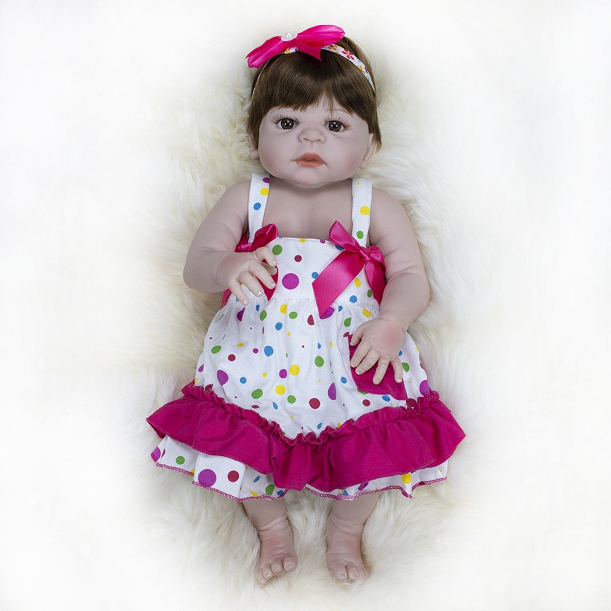 22'' Realistic Twins Reborn Baby Dolls Full Body Vinyl Silicone Boy Girl Gift UK