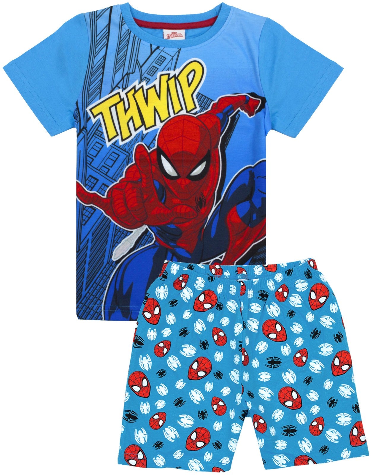 Marvel Short Sleeve Short Leg Pyjama Set | Boys Blue | Official Merch