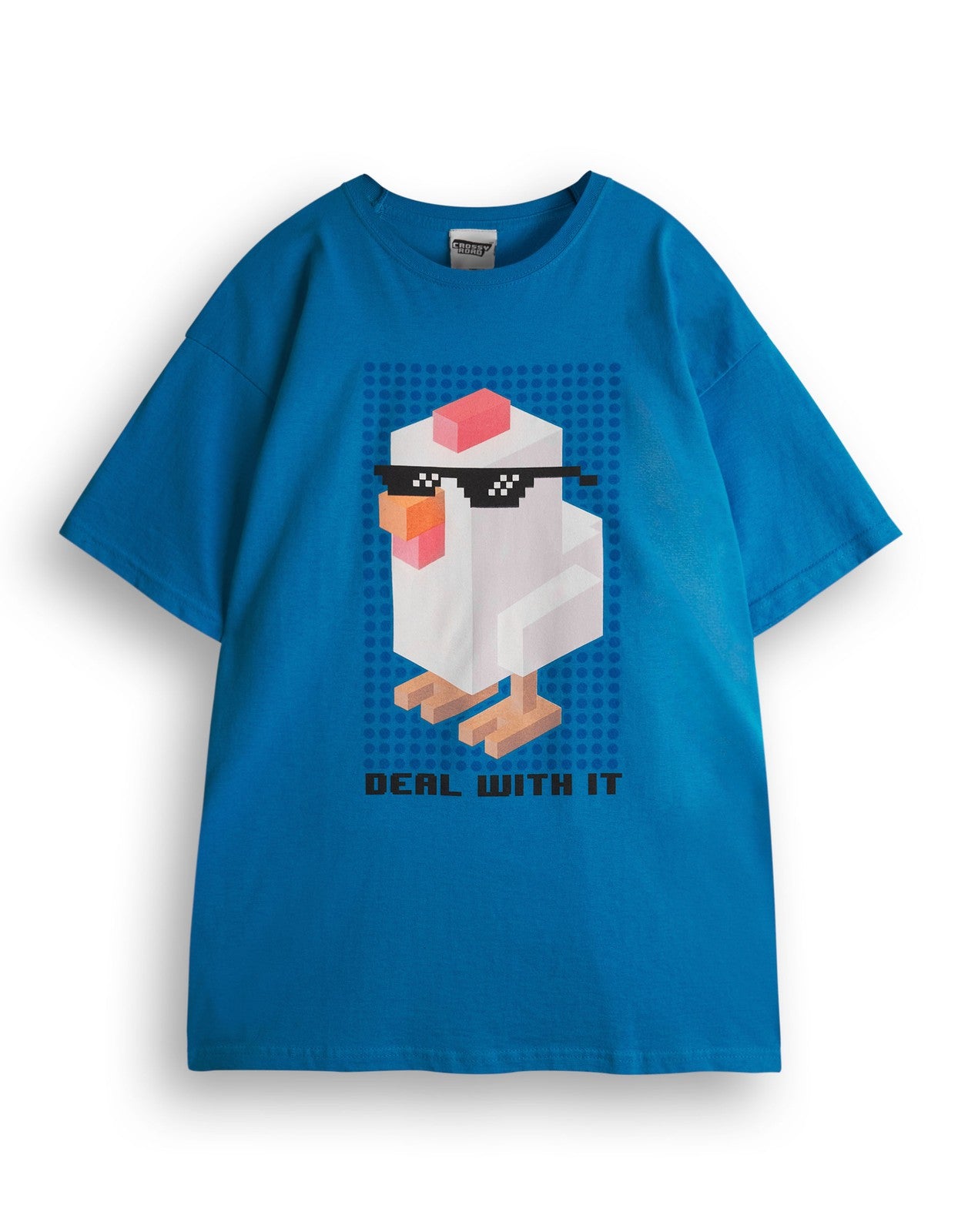 Crossy Road Short Sleeved T-Shirt | Boys Blue | Official Merch