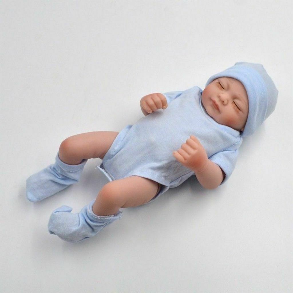 10" Full Body Vinyl Silicone Reborn Doll Preemie Girl Lifelike Newborn Baby Gift