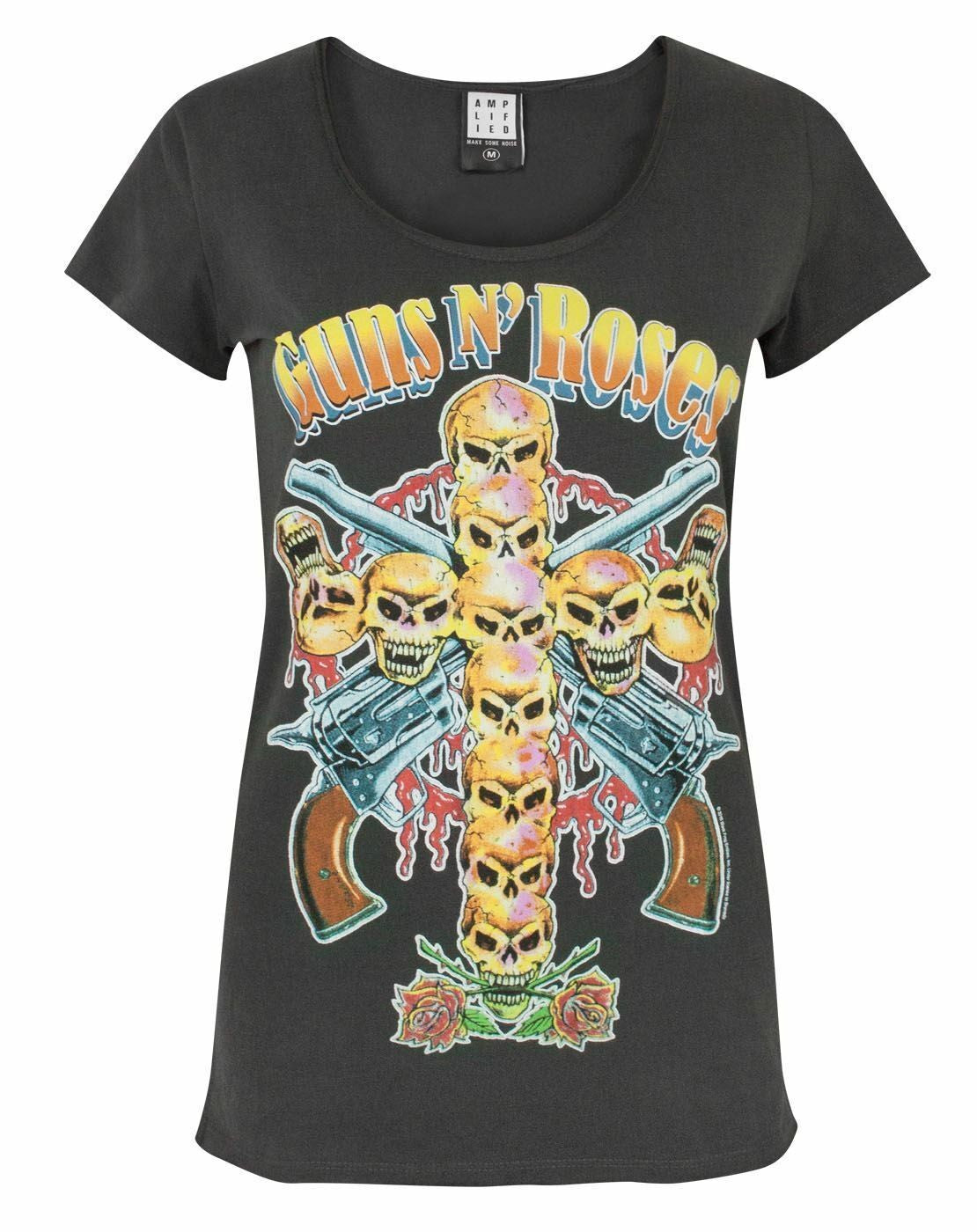 Amplified Clothing Short Sleeved T-Shirt | Womens Grey | Official Merch