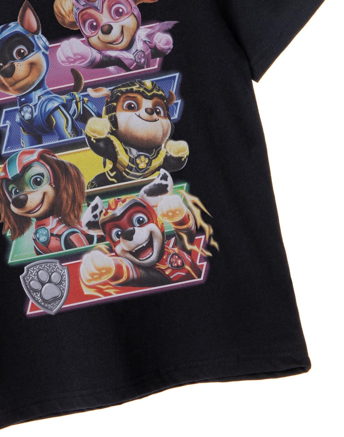 Paw Patrol Short Sleeved T-Shirt | Unisex Kids Black | Official Merch