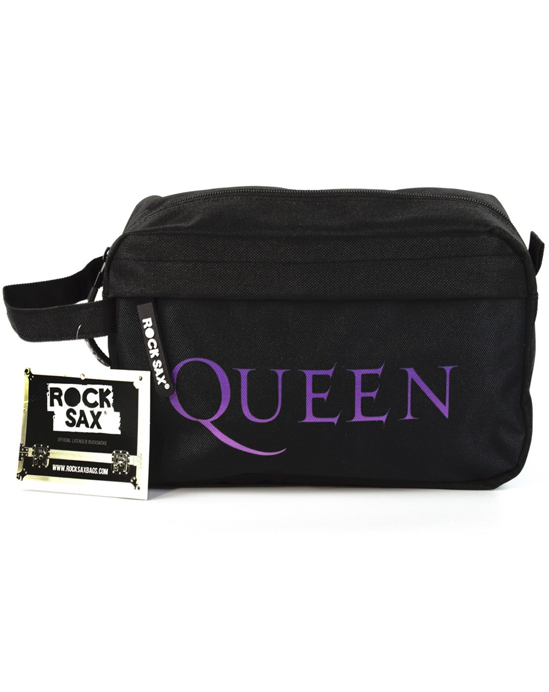 Rock Sax Wash and Toiletry Bag | Unisex Black | Official Merch